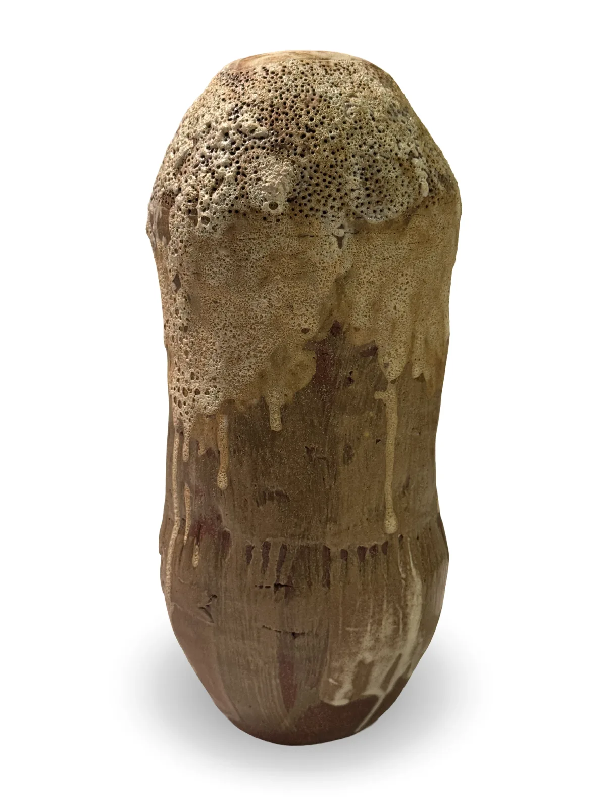 Rounded Volume 02, hand-built ceramic by Yael Aloni-Netzer